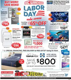 Preview ABC Warehouse Weekly Ad valid from 08/24/2025