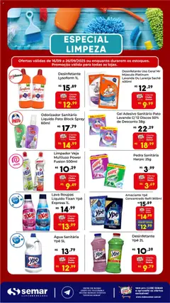 Pré-visualização Semar Supermercado - Ofertas Especial Limpeza válida a partir de 16/09/2025