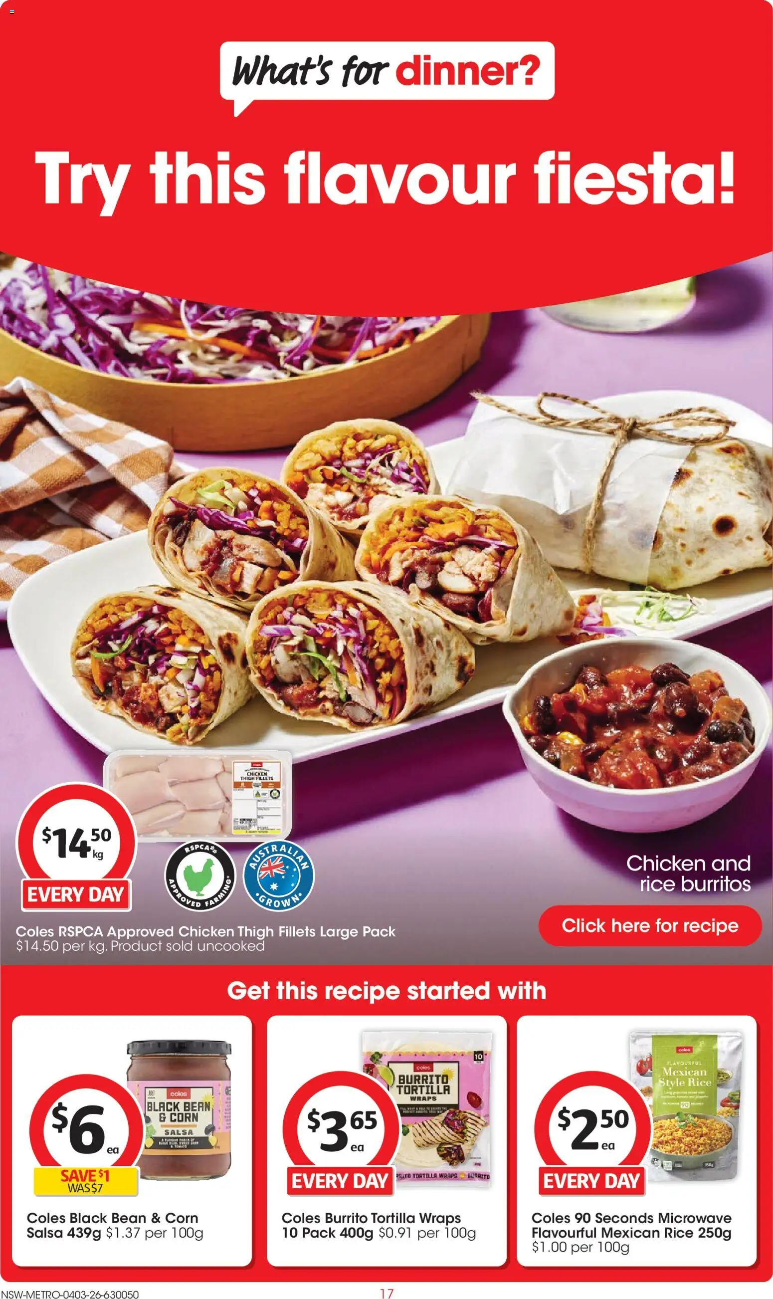 Coles catalogue  - page 17- valid from 04/03/2026
