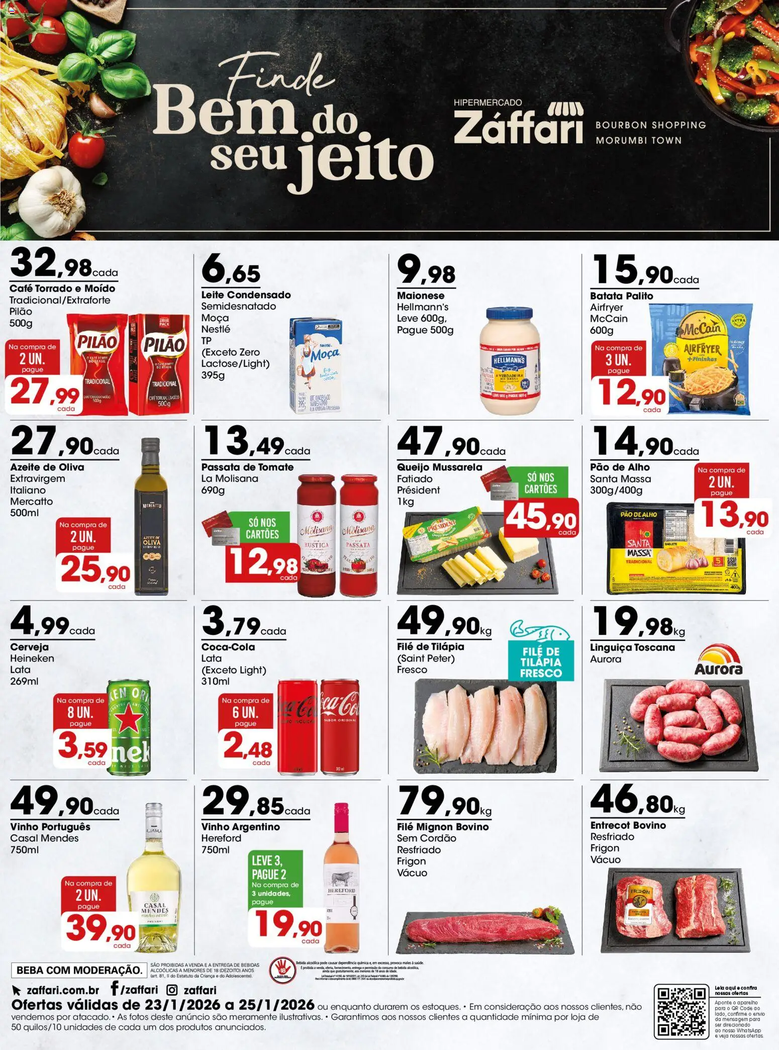 Zaffari - Ofertas Fim de semana - página 1- válido a partir de 23/01/2026
