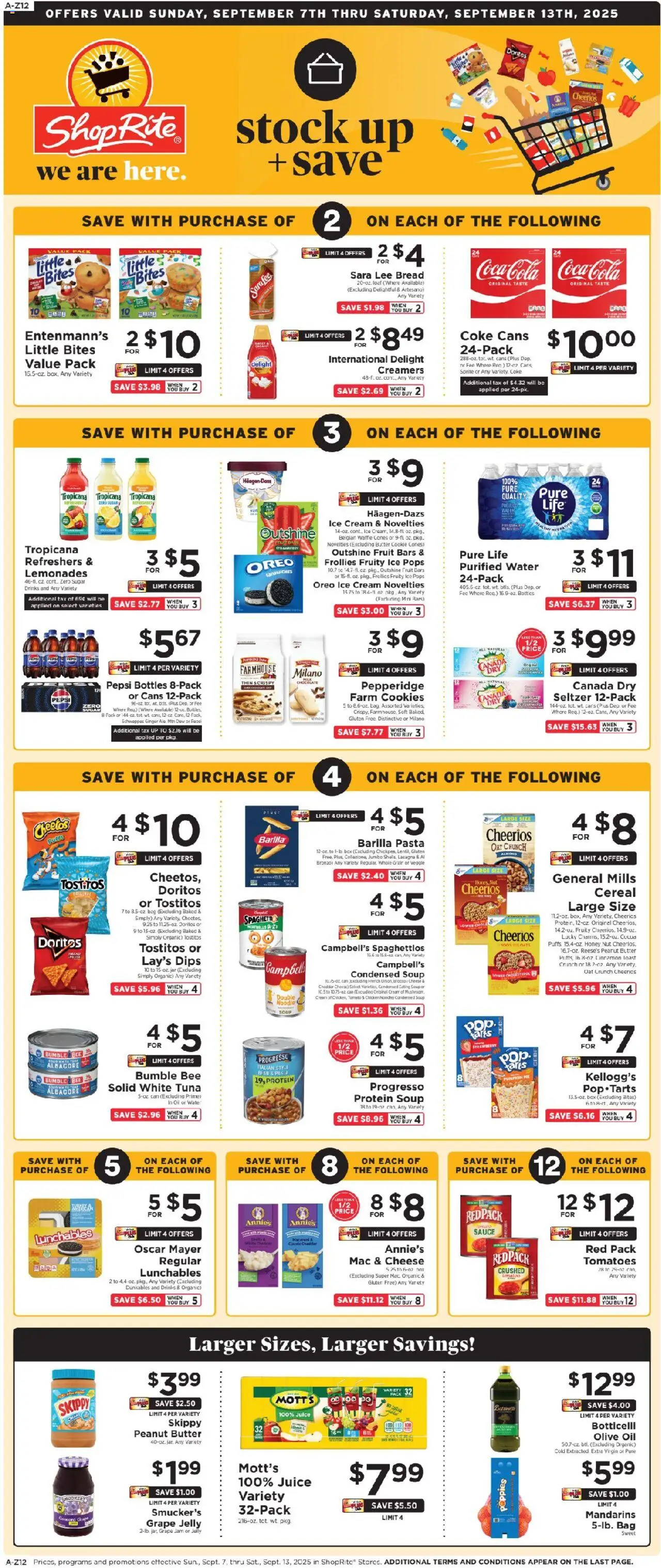 ShopRite Weekly Ad - page 1- valid from 09/07/2025