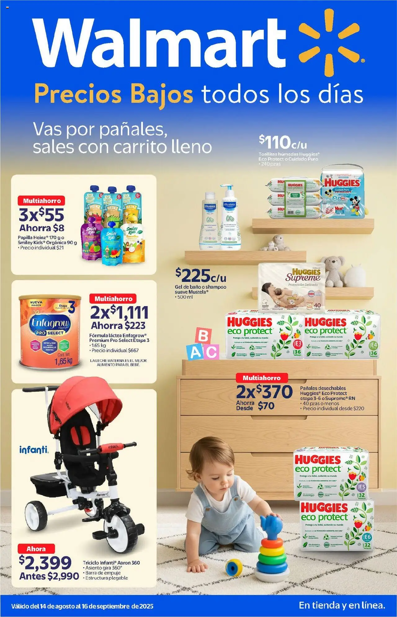 Walmart - Folleto Bebé - página 1- válido desde 14/08/2025