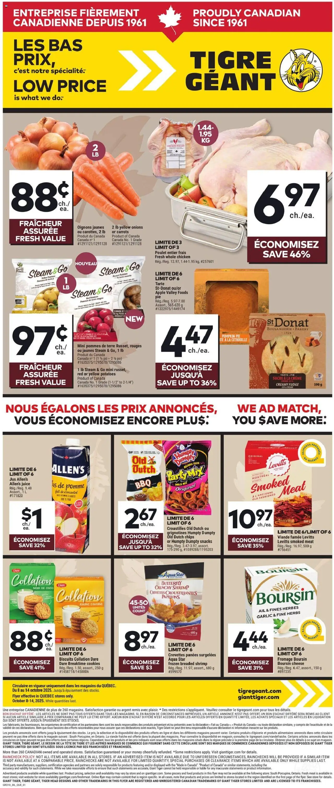 Giant Tiger Weekly Flyer - page 1- valid from Oct 8, 2025