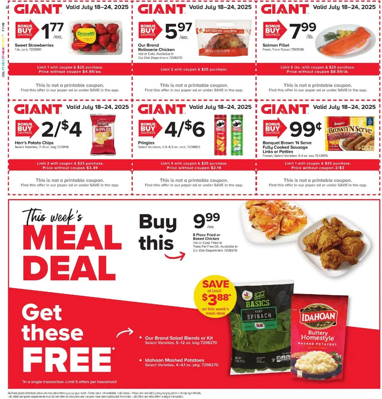 Giant Weekly Ad - page 5- valid from 07/18/2025