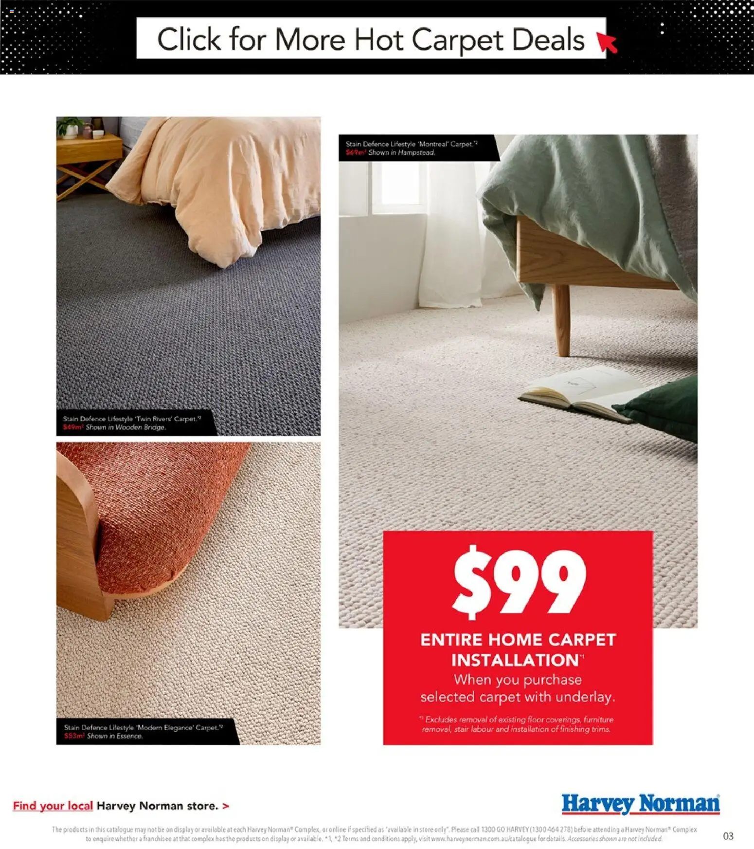 Harvey Norman Carpet & Flooring Black Friday Sale - page 3- valid from 13/11/2025