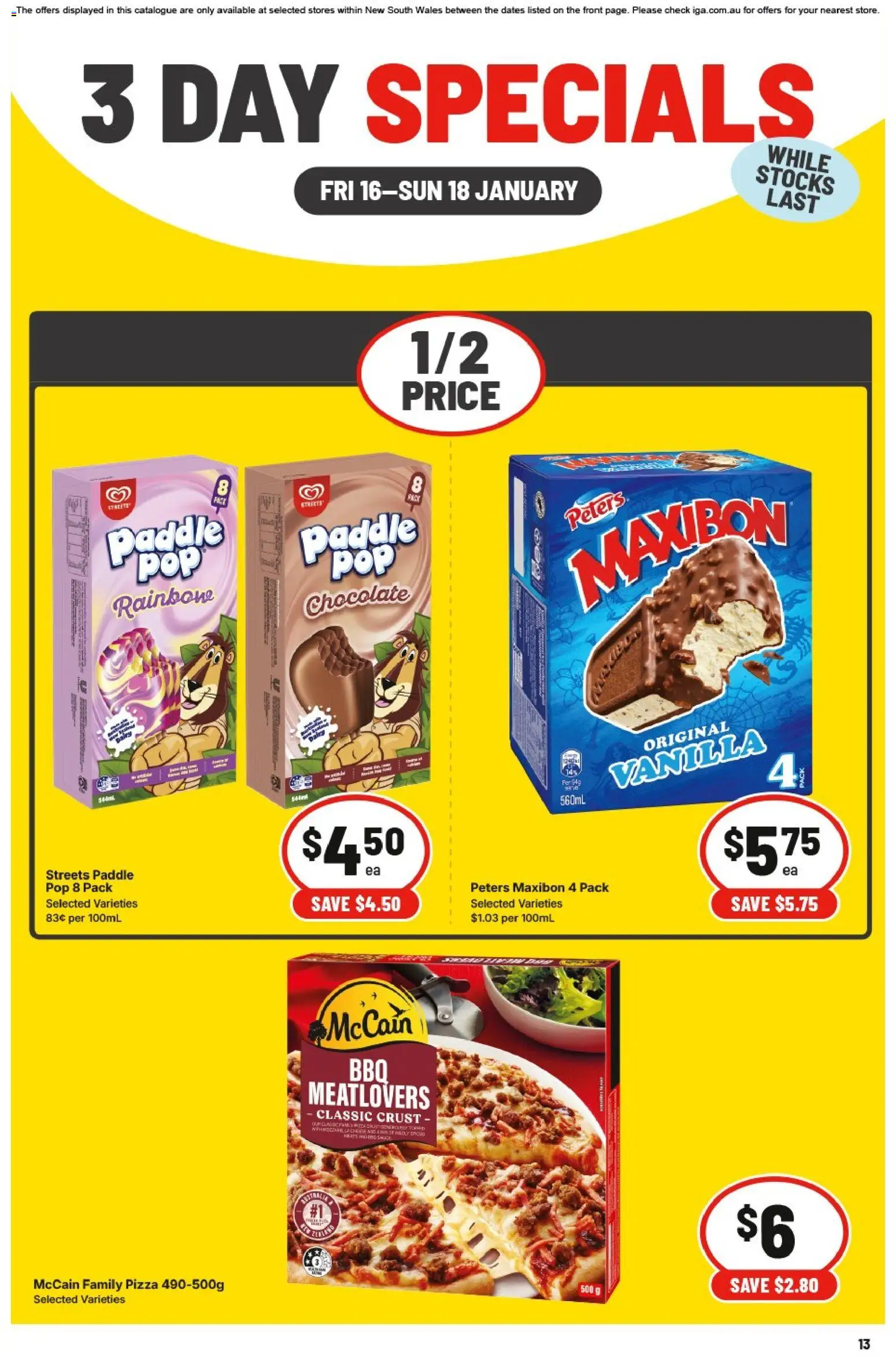 IGA - 3 Day Specials NSW - page 3- valid from 16/01/2026