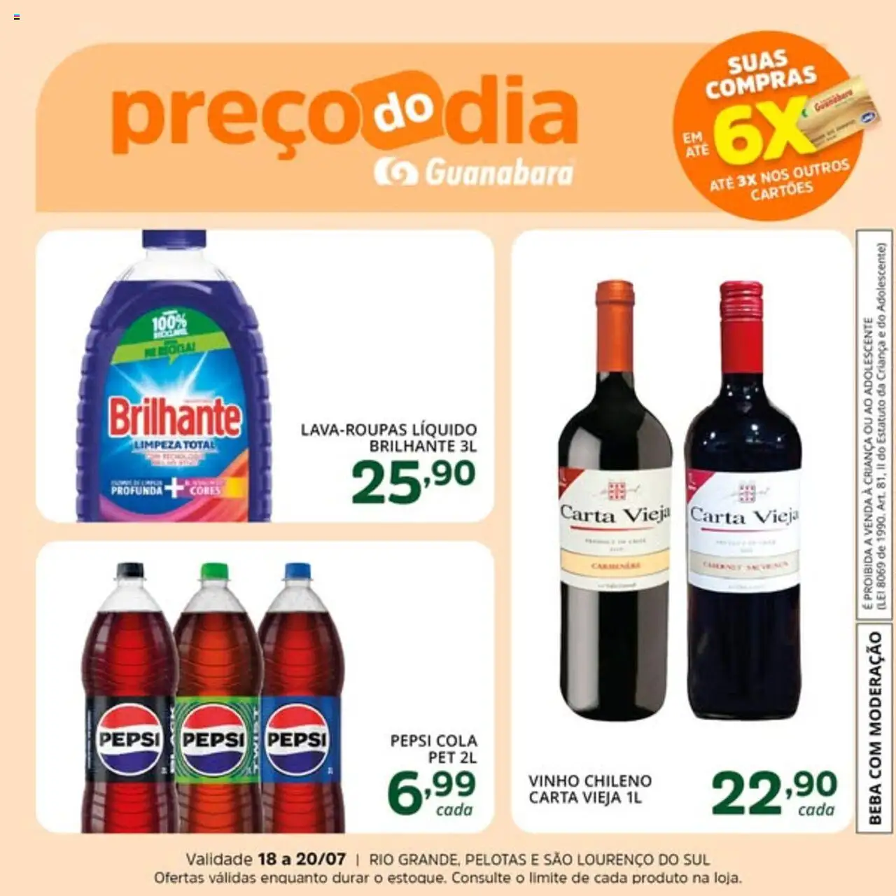 Supermercado Guanabara - Ofertas da semana - página 5- válido a partir de 18/07/2025
