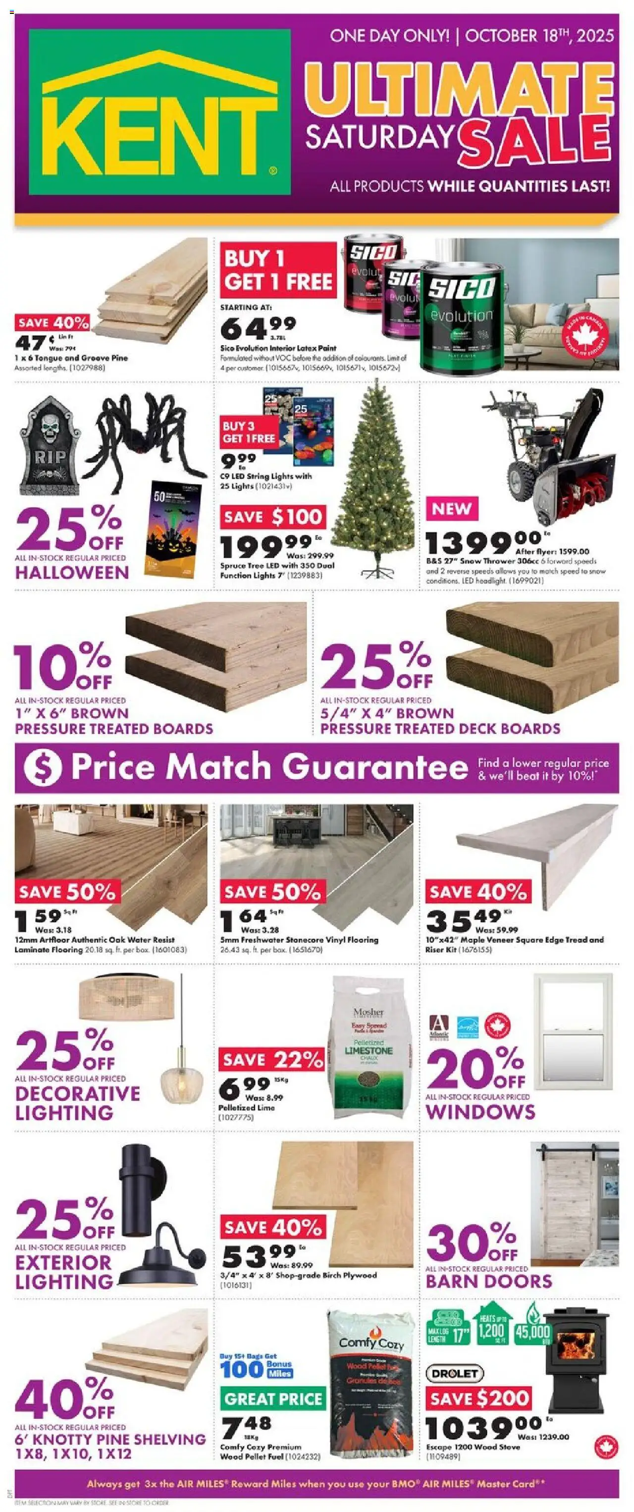 Kent weekly flyer / circulaire - page 1- valid from Oct 16, 2025