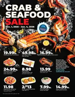 Preview HyVee Crab & Seafood Sale valid from 12/01/2025