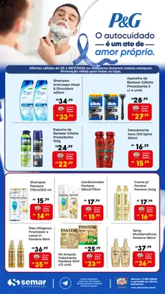 Pré-visualização Semar Supermercado - Ofertas P&G válida a partir de 03/11/2025