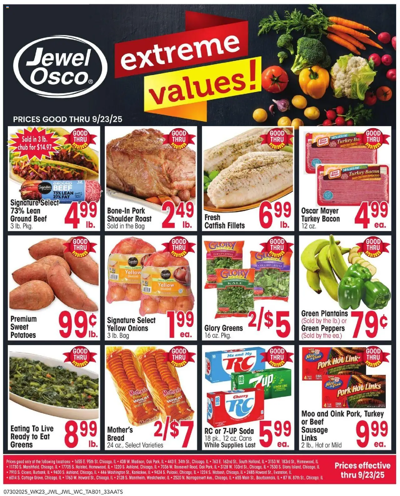 Jewel Osco Ad - page 1- valid from 07/30/2025