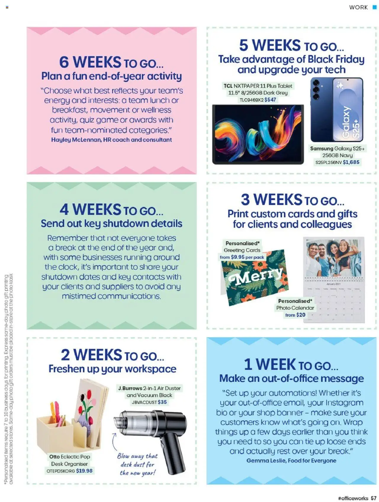 Officeworks Magazine - page 57- valid from 13/10/2025
