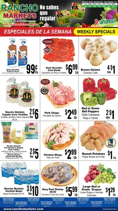 Preview Rancho Markets Weekly Ad valid from 09/16/2025