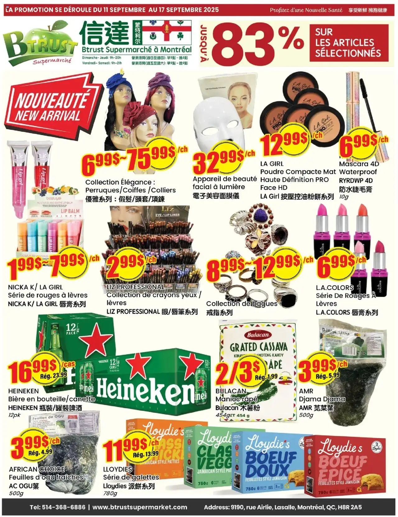 Btrust Supermarket weekly flyer / circulaire - page 1- valid from Sep 11, 2025