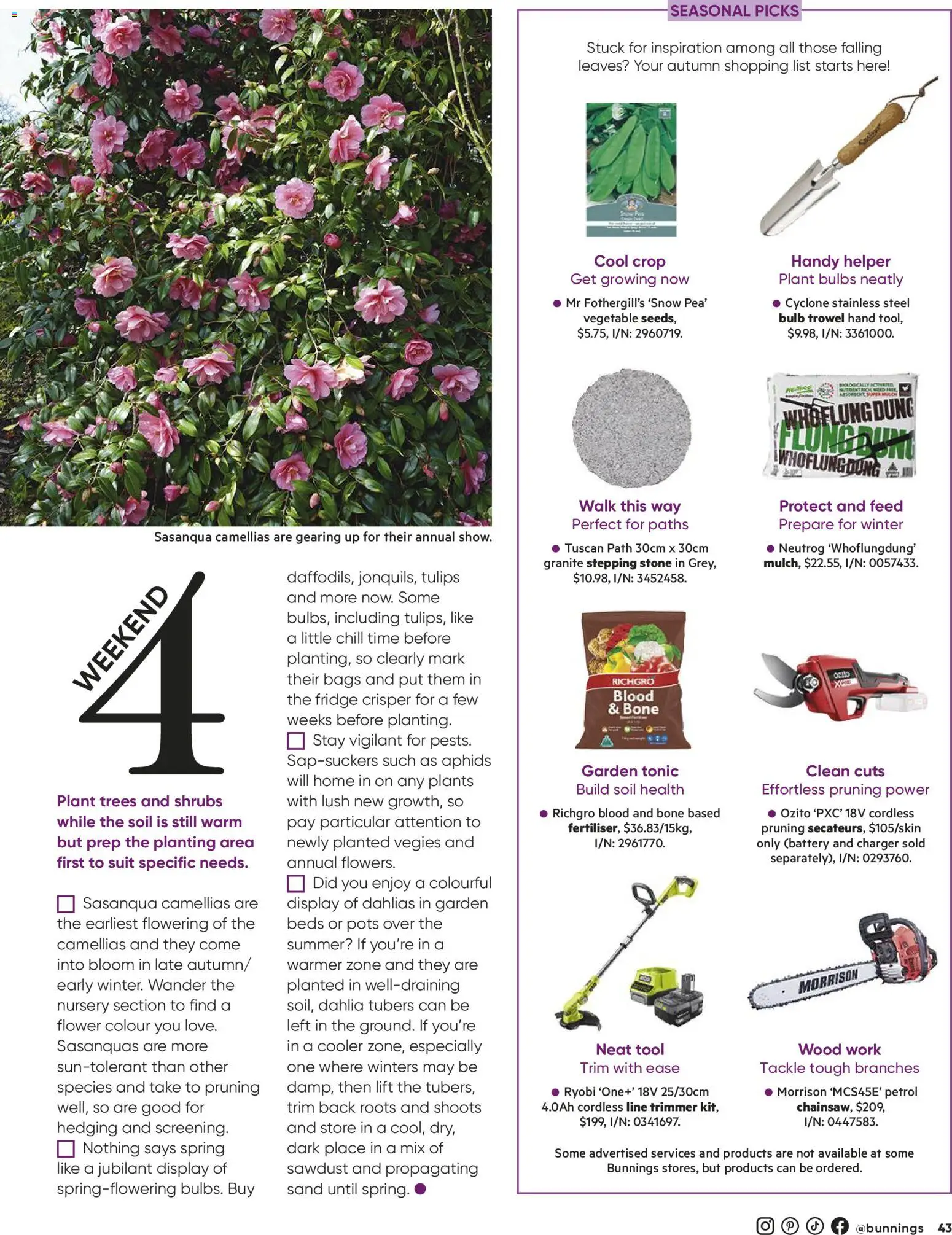 Catalogue Bunnings Warehouse March - page 43- valid from 01/03/2026