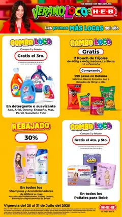 H-E-B folleto válido desde 25/07/2025