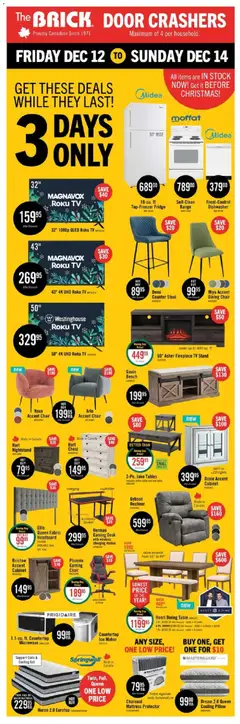 Preview The Brick weekly flyer / circulaire valid from Dec 12, 2025