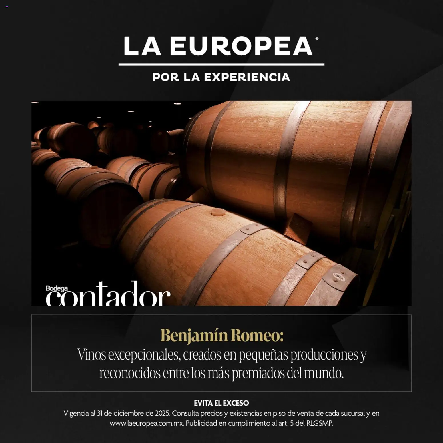 La Europea catálogo Bodega Contador - página 1- válido desde 15/12/2025