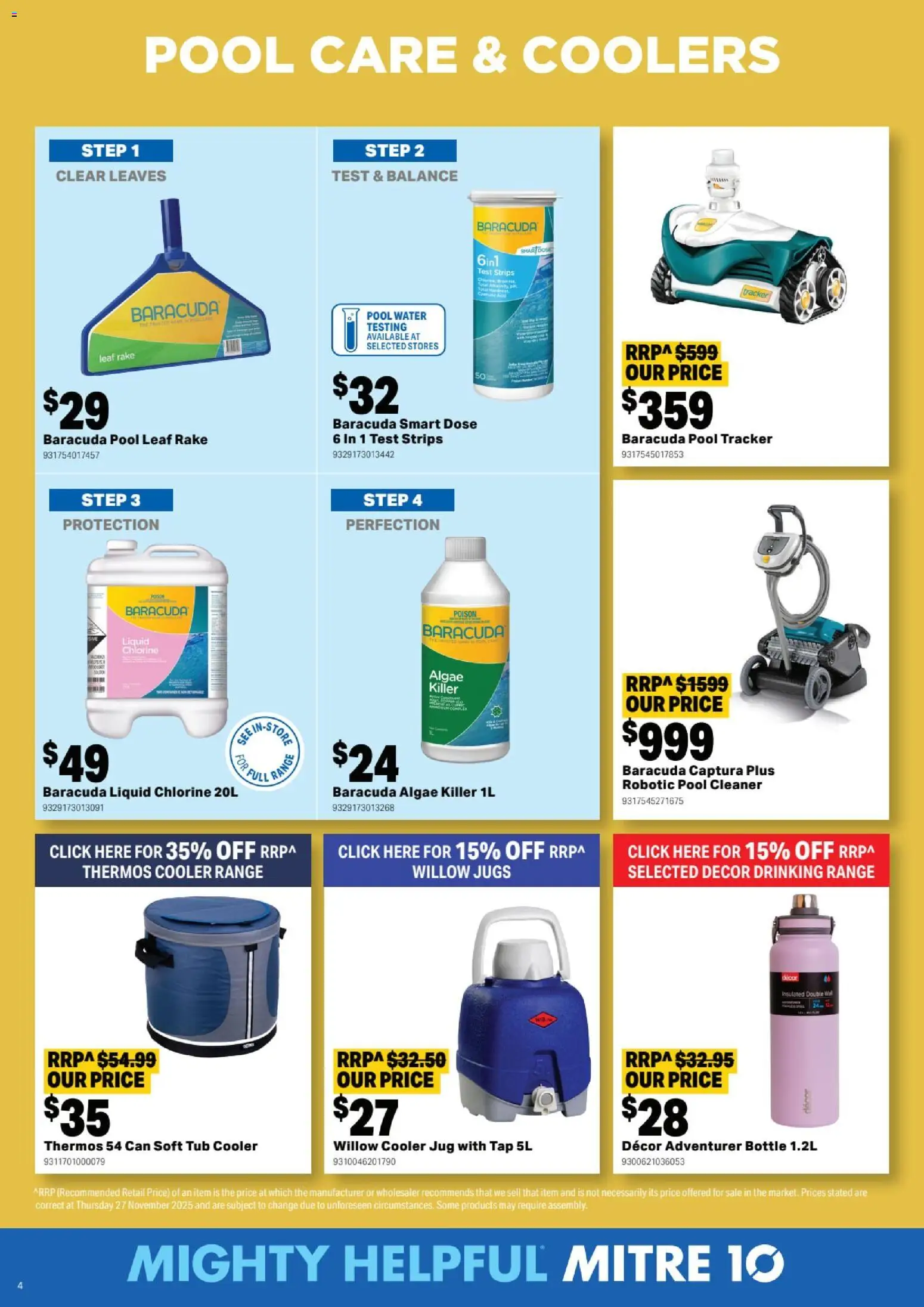 Mitre 10  Catalogue  - page 4- valid from 07/01/2026