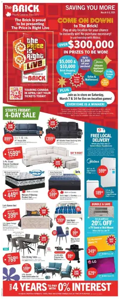 Preview The Brick weekly flyer / circulaire valid from Mar 6, 2026
