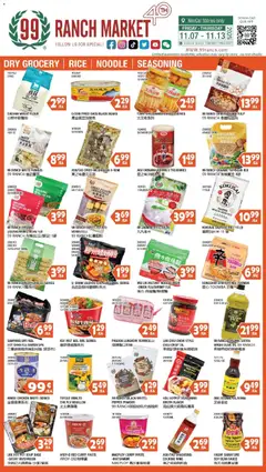 Preview 99 Ranch Market Dry Grocery | Rice | Noodle | Seasoning valid from 11/07/2025