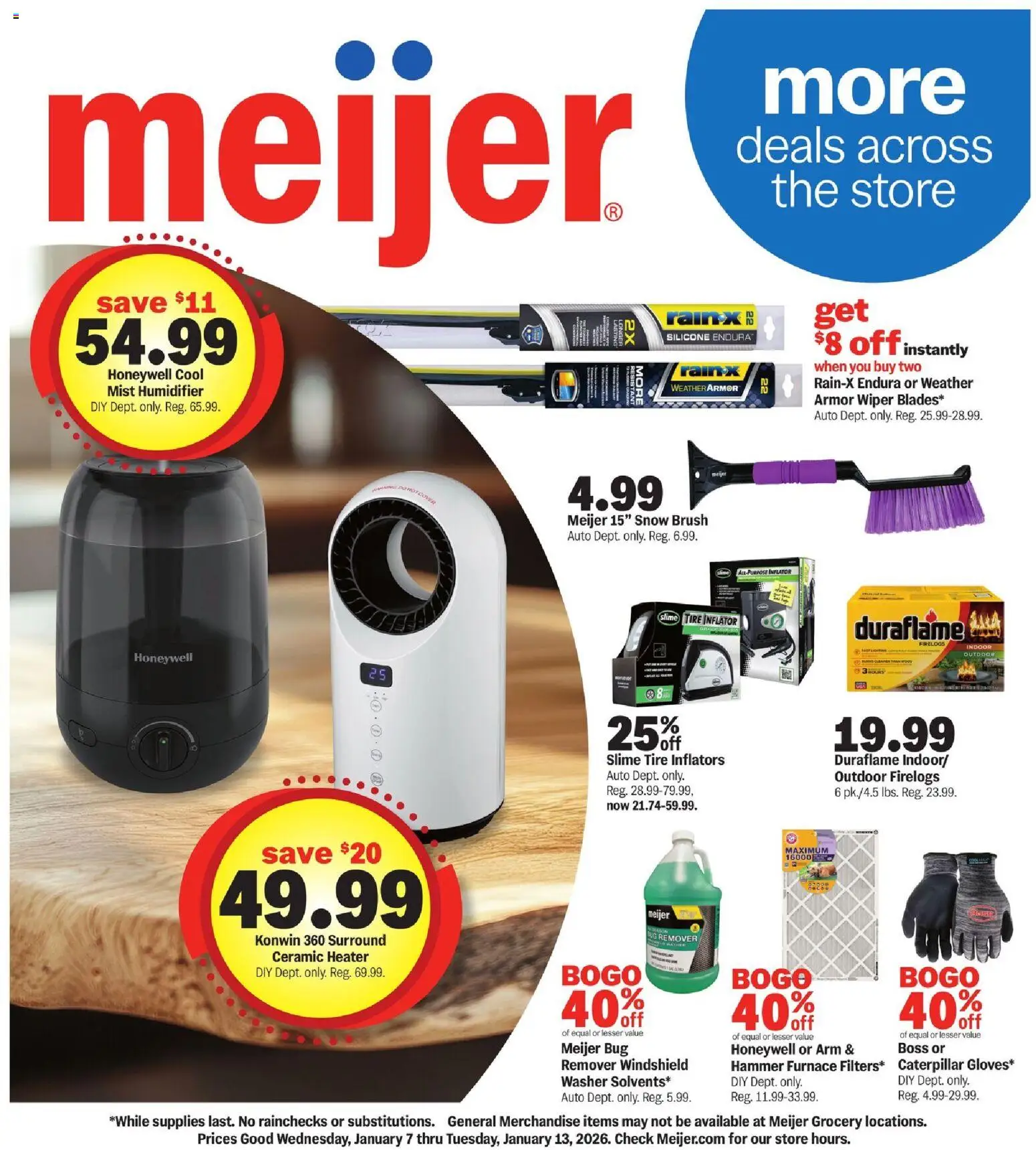 Meijer More Deals Across the Store - page 1- valid from 01/07/2026