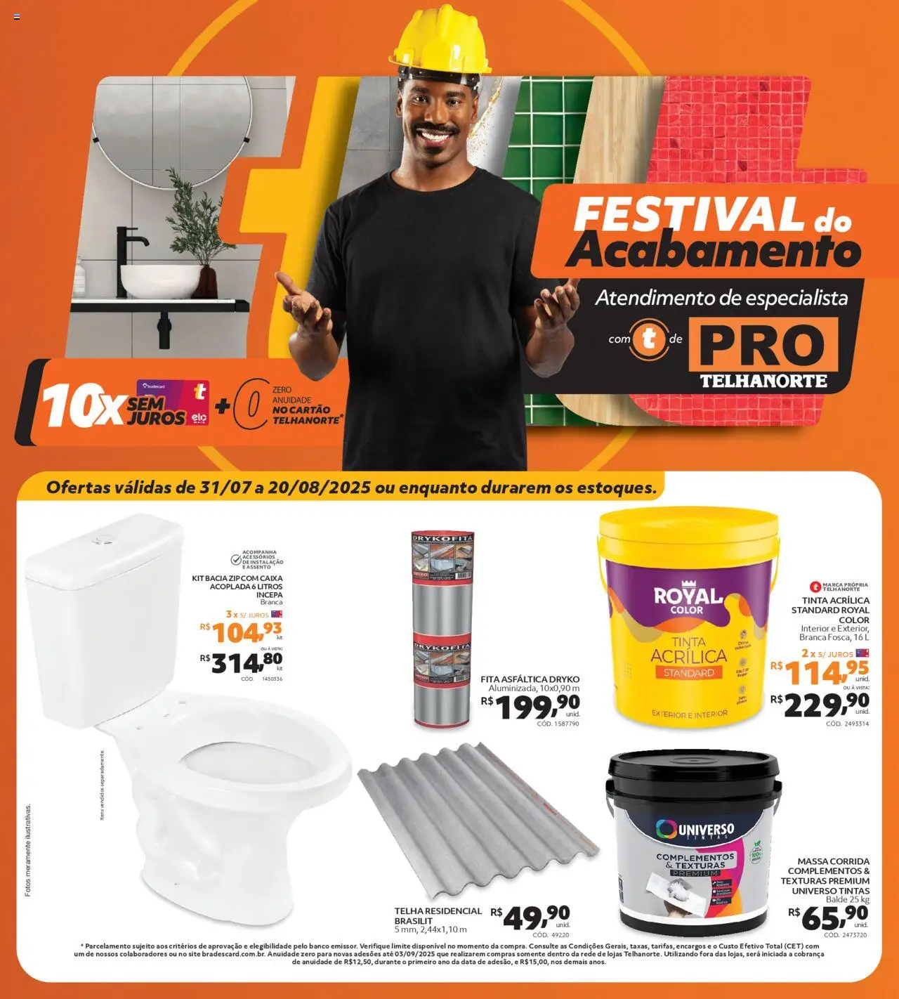 Telhanorte - Ofertas Pro - página 1- válido a partir de 31/07/2025
