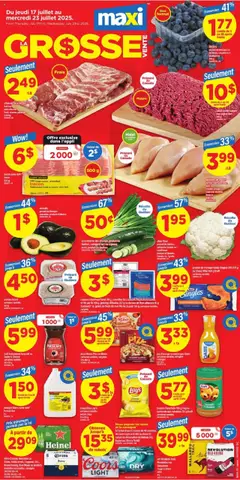 Preview Maxi weekly flyer / circulaire valid from Jul 17, 2025