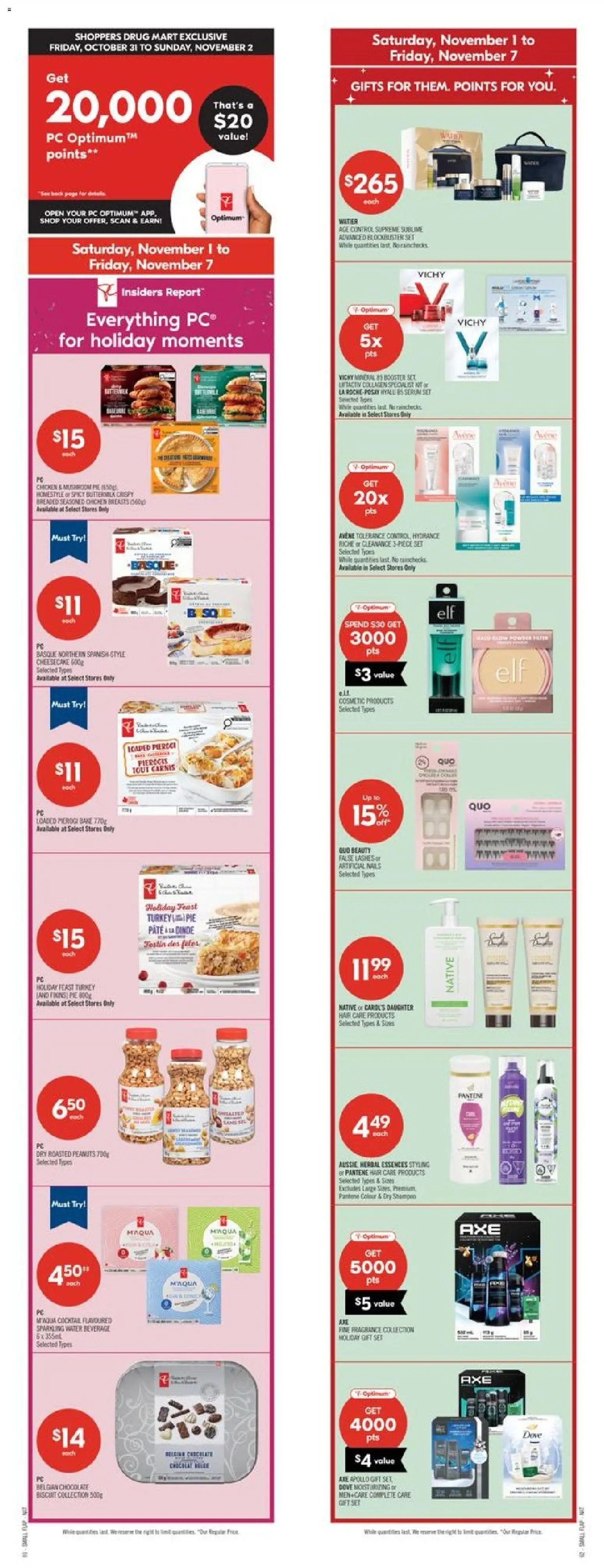 Shoppers weekly flyer / circulaire - page 1- valid from Nov 1, 2025