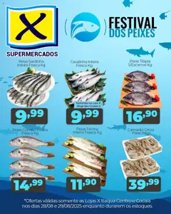 Pré-visualização X Supermercados - Ofertas Festival dos Peixes válida a partir de 28/08/2025