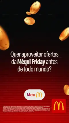 Pré-visualização McDonald’s Black Friday Anúncio válida a partir de 03/11/2025