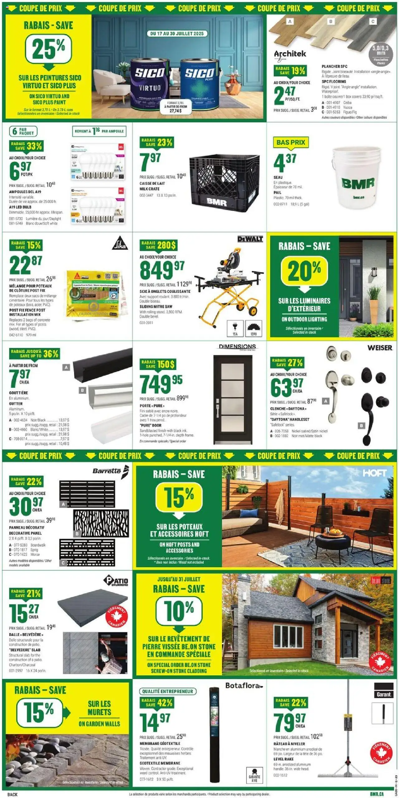 BMR weekly flyer - page 2- valid from Jul 17, 2025