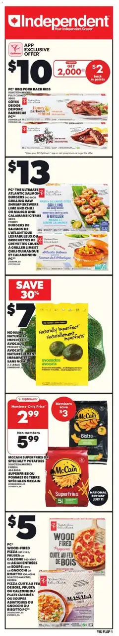 Preview Independent Grocer weekly flyer / circulaire valid from Jul 10, 2025