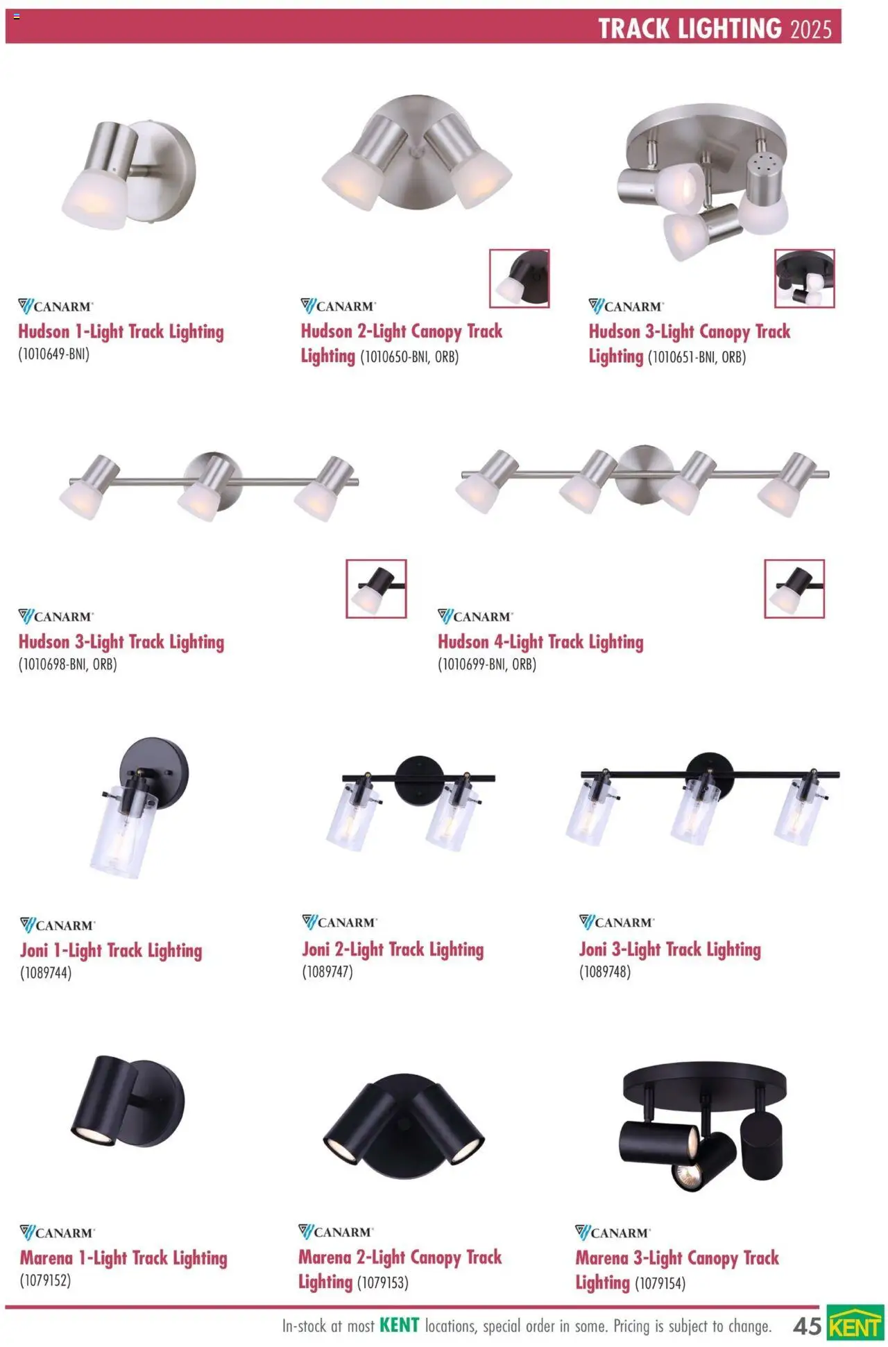 Kent - Lighting Catalogue 2025 - page 45- valid from Mar 1, 2025
