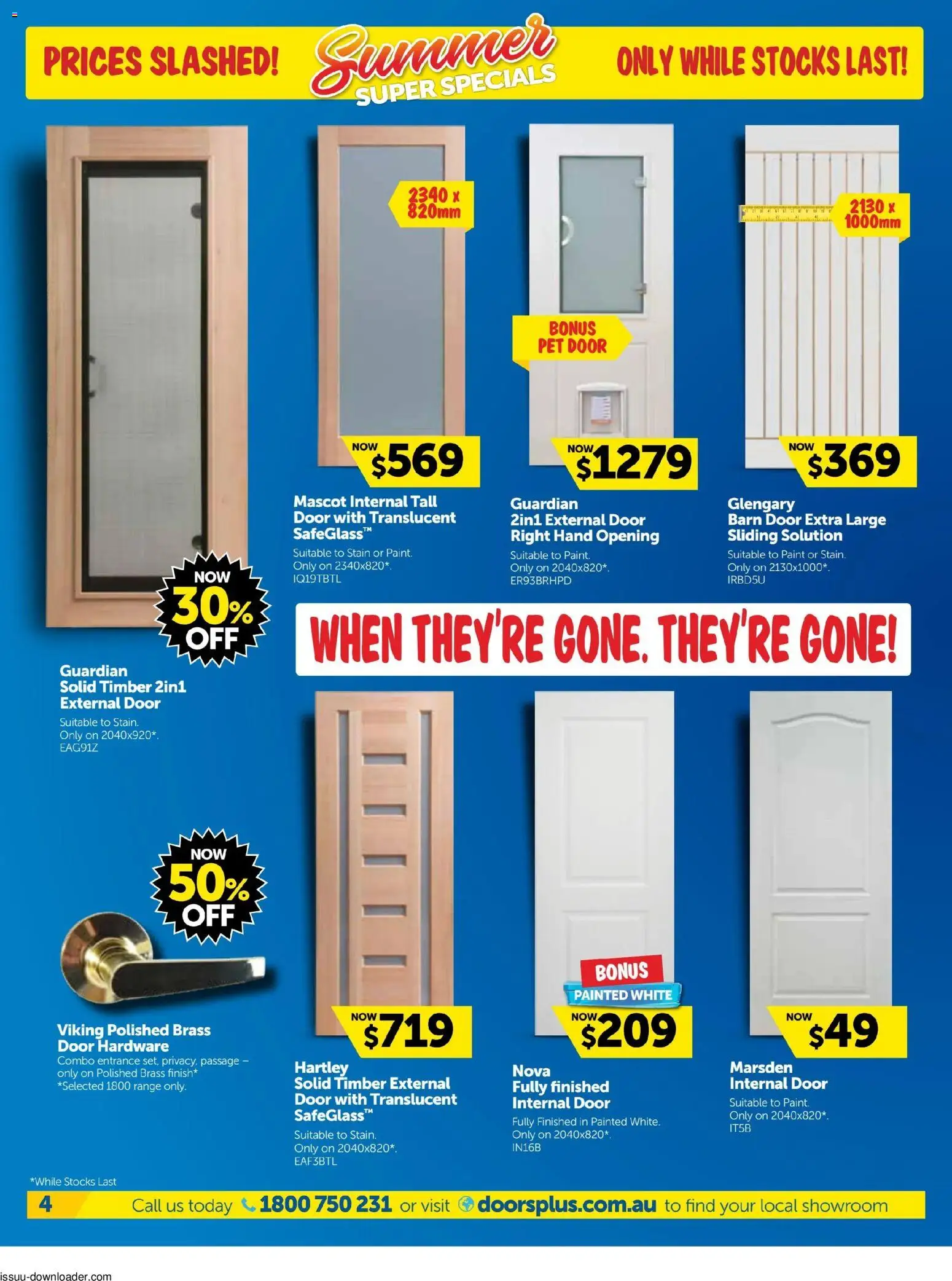 Doors Plus  Catalogue  - page 4- valid from 01/12/2025