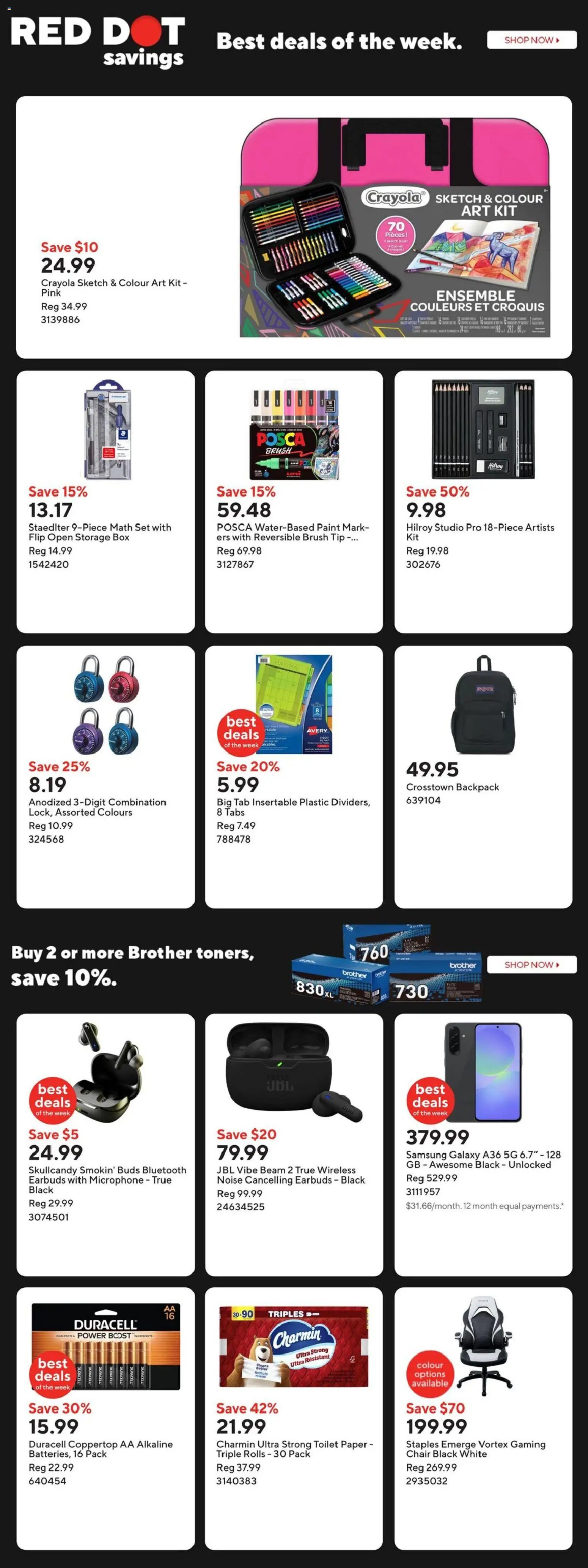 Staples weekly flyer / circulaire - page 2- valid from Jan 9, 2026