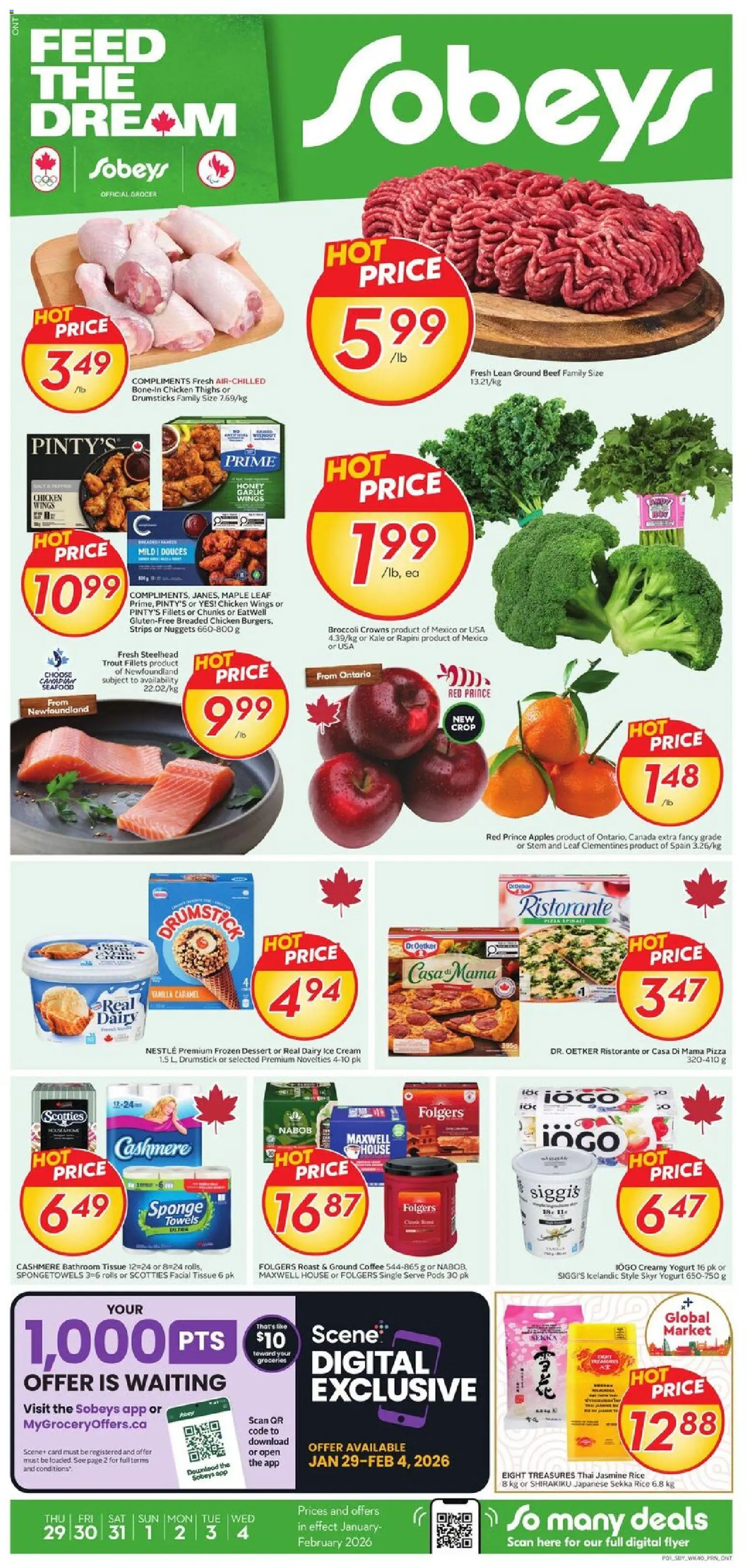 Sobeys weekly flyer / circulaire - page 1- valid from Jan 29, 2026