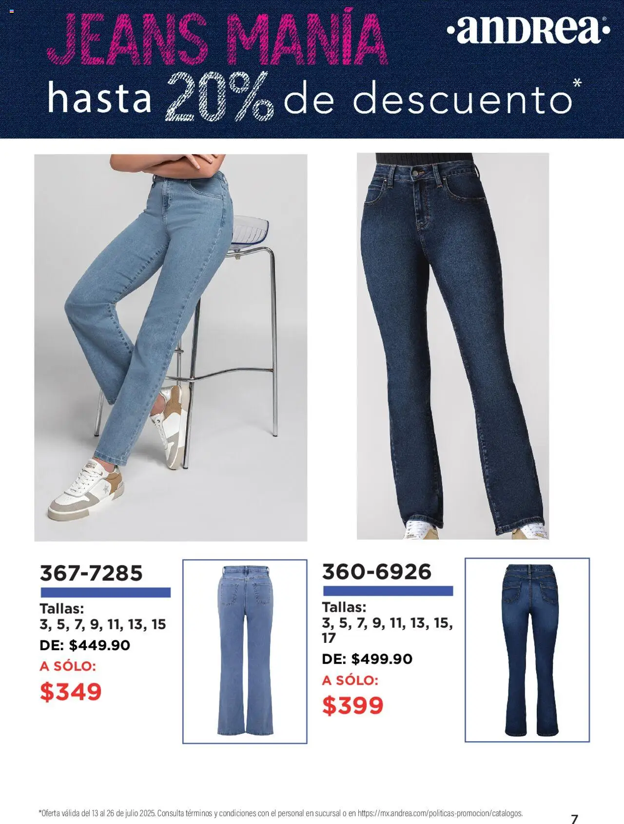 Andrea catálogo Denim Manía - página 7- válido desde 13/07/2025