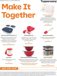 Preview Tupperware weekly flyer valid from Oct 1, 2025