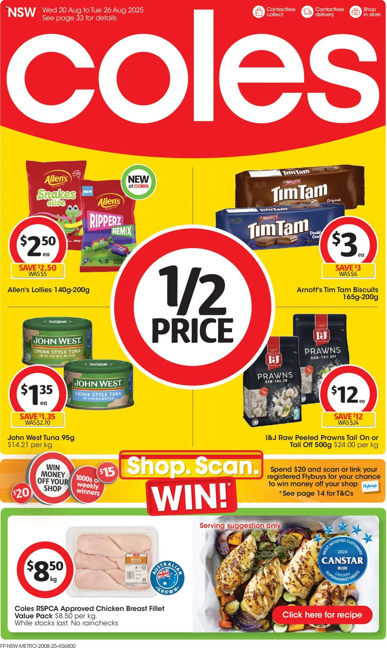 Coles Catalogue NSW - page 1- valid from 20/08/2025
