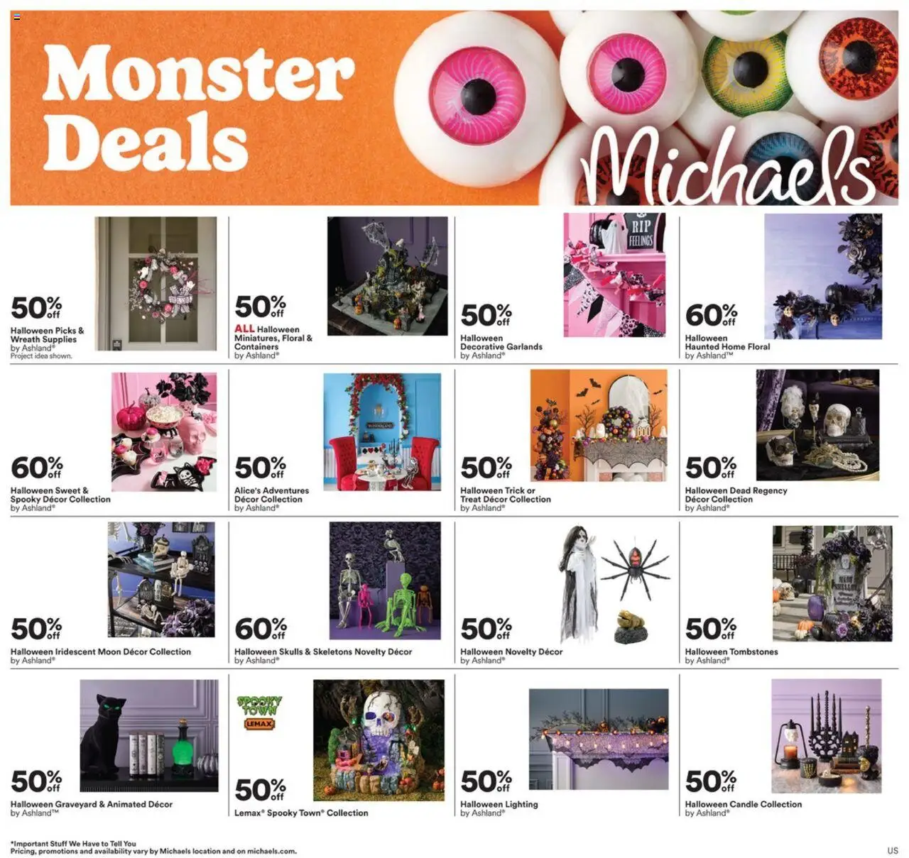 Michaels Weekly Ad - page 1- valid from 10/19/2025