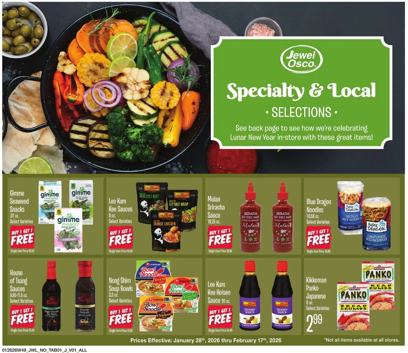 Jewel Osco Specialty & Local - page 1- valid from 01/28/2026