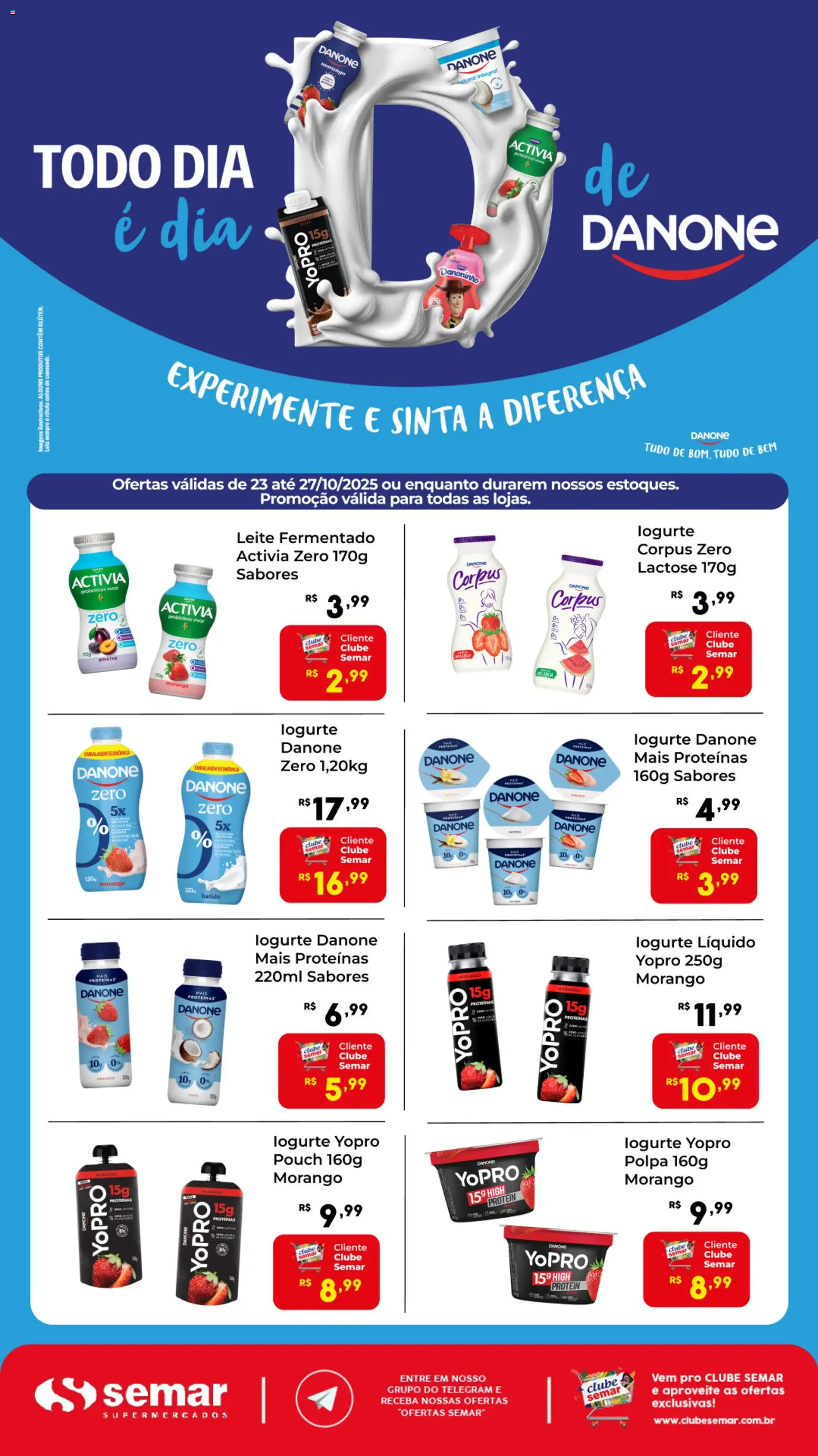 Semar Supermercado - Ofertas Danone - página 1- válido a partir de 23/10/2025
