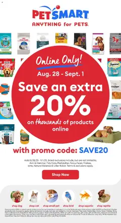 Preview Petsmart weekly flyer / circulaire valid from Aug 28, 2025