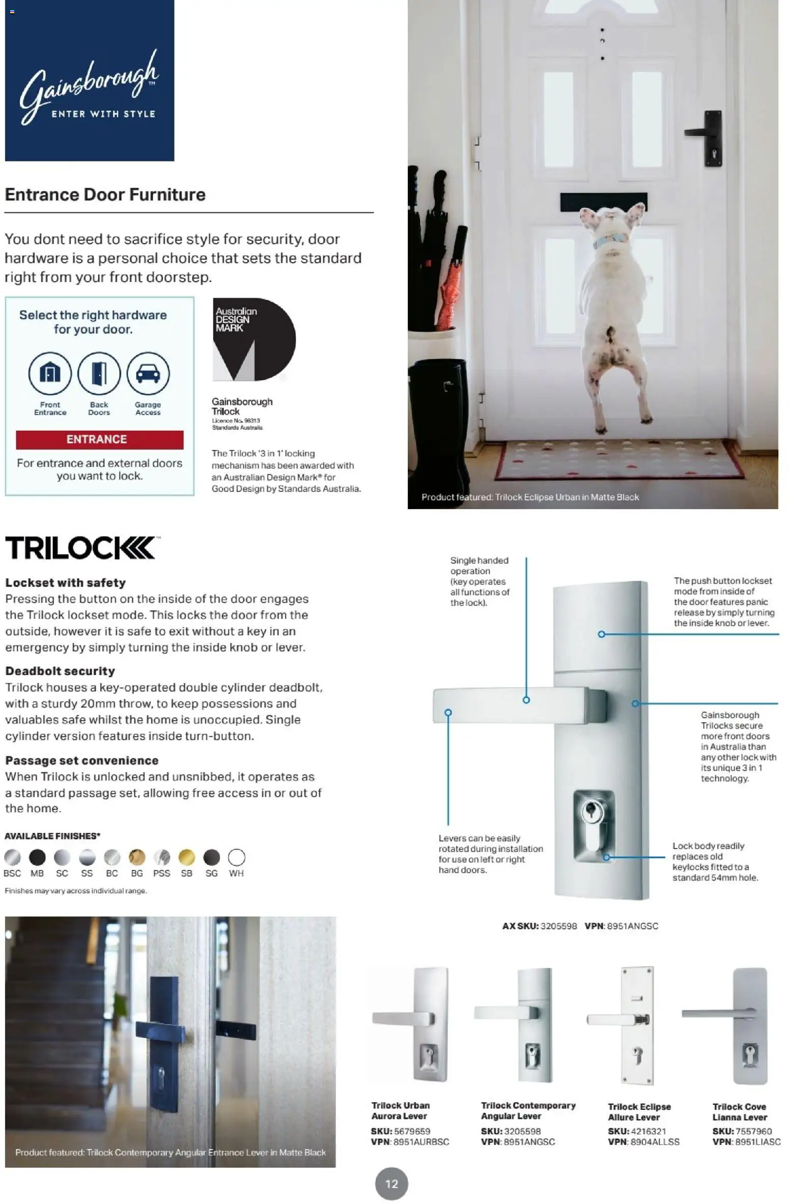Mitre 10 Door & Door Furniture E-selection Guide 2025 - page 12- valid from 05/02/2026