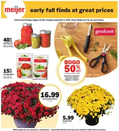 Preview Meijer Early fall finds at great prices valid from 08/24/2025