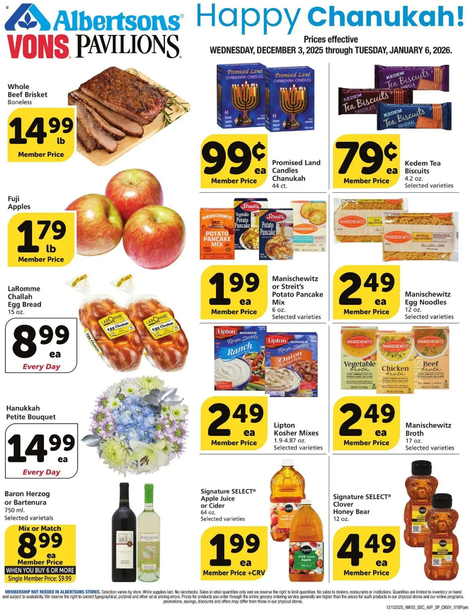 Vons Specialty Publication - page 1- valid from 12/09/2025