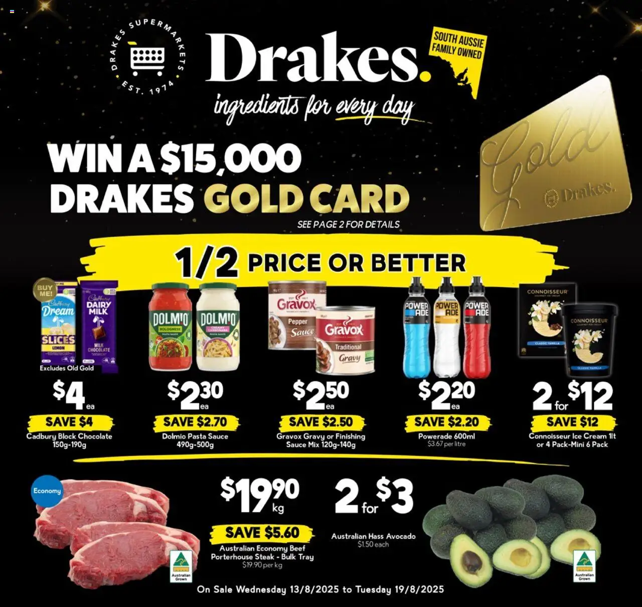 Drakes Catalogue SA - page 1- valid from 13/08/2025