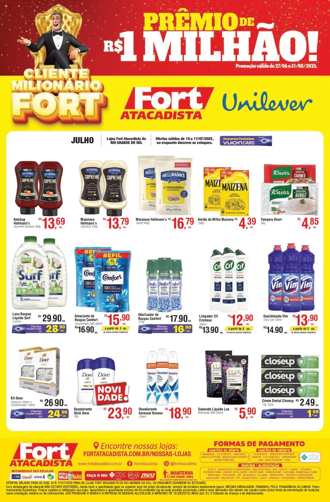 Fort Atacadista - Ofertas Unilever - página 1- válido a partir de 10/07/2025
