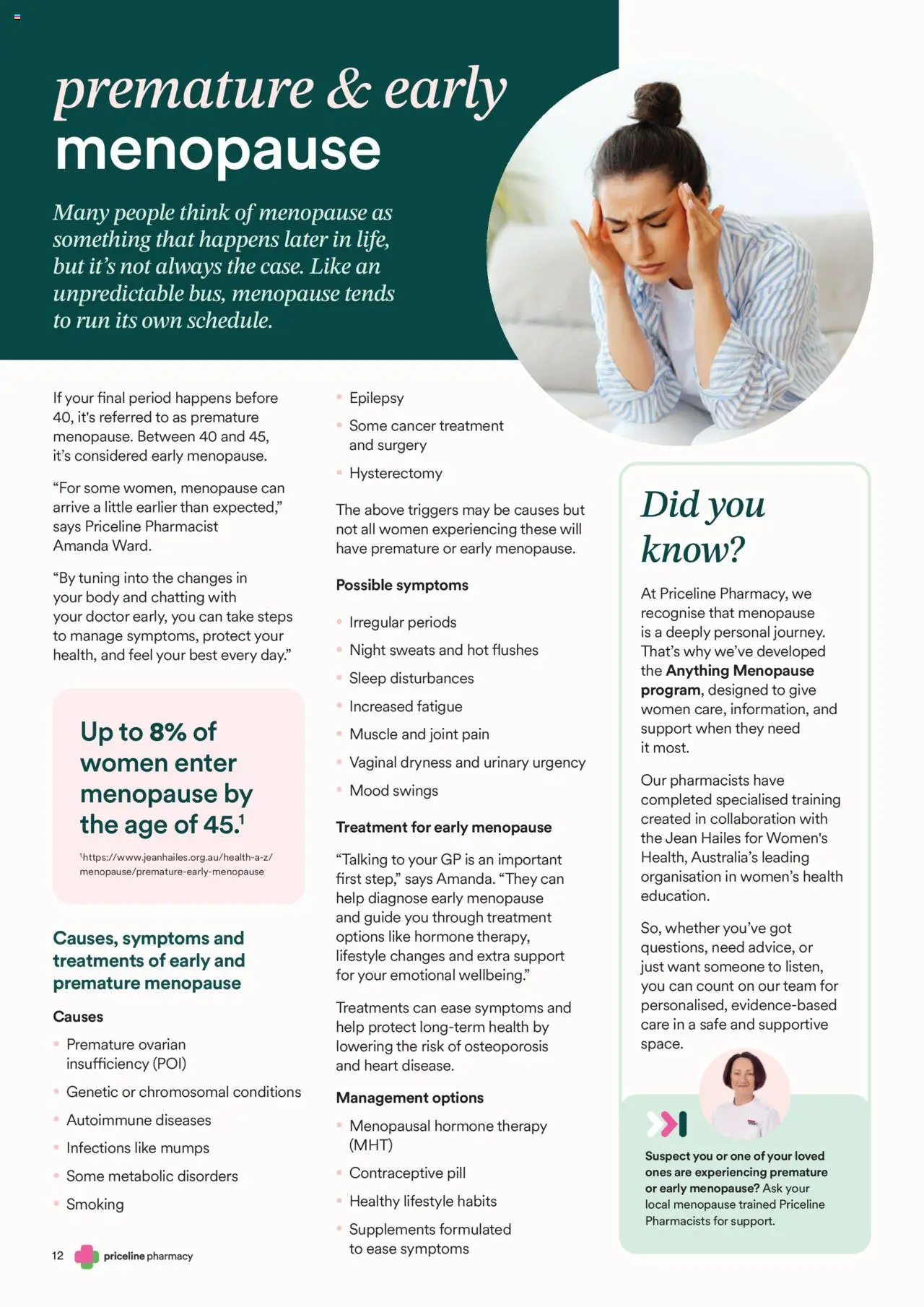 Priceline Pharmacy Anything Menopause Magazine - page 12- valid from 02/10/2025